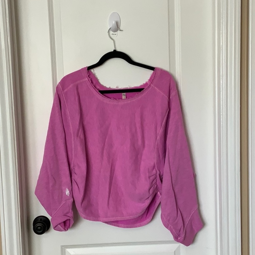 Free People Movement Hot Pink Sweatshirt-Size M